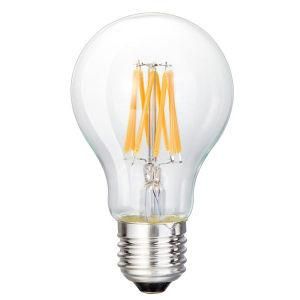 Non-Flickering 220V/230V AC Dimmable A60/E27 8W LED Filament Light Bulb