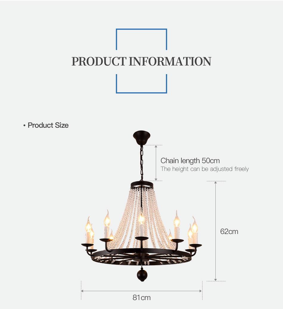 Home Use Fancy 80cm Chandelier K9 Crystal