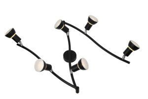 6*G9 Max 5W Black Iron Ceiling Spot Lamp G9 Spotlight with Foldable Slim Tube
