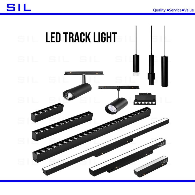 Magnetic Track Rail 10W Linear Ceiling Recessed Complete LED COB Magnetic Track Rail Lighting System