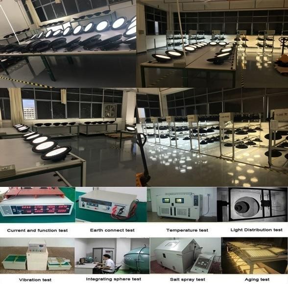 China Supplier 250W Workshop IP65 UFO LED High Bay Light with 5 Years Warranty