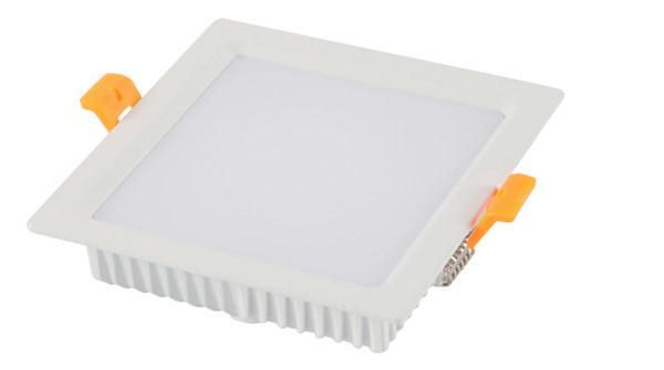 Warm White (3000K) Aluminum Recessed Square LED Down Light 4 Inch 15W 80lm/W