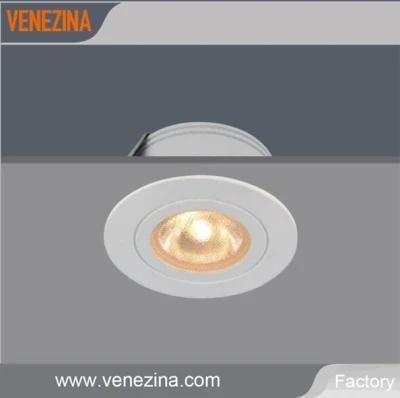 Fixed 3W COB LED Recessed Downlight, Cabinet Light. 5 Years Warranty