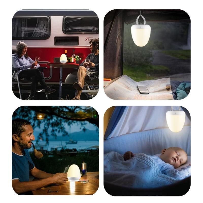 LED Night Lamp Baby Bedroom Desktop Touch Sensor Silicone Light