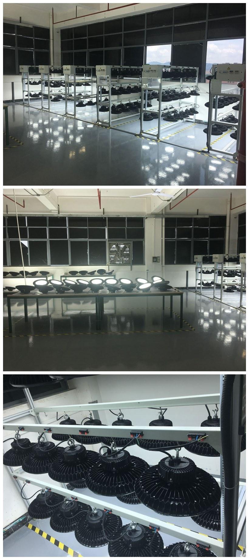 Warehouse 200W 60degree Lens LED Industrial UFO High Bay Lights