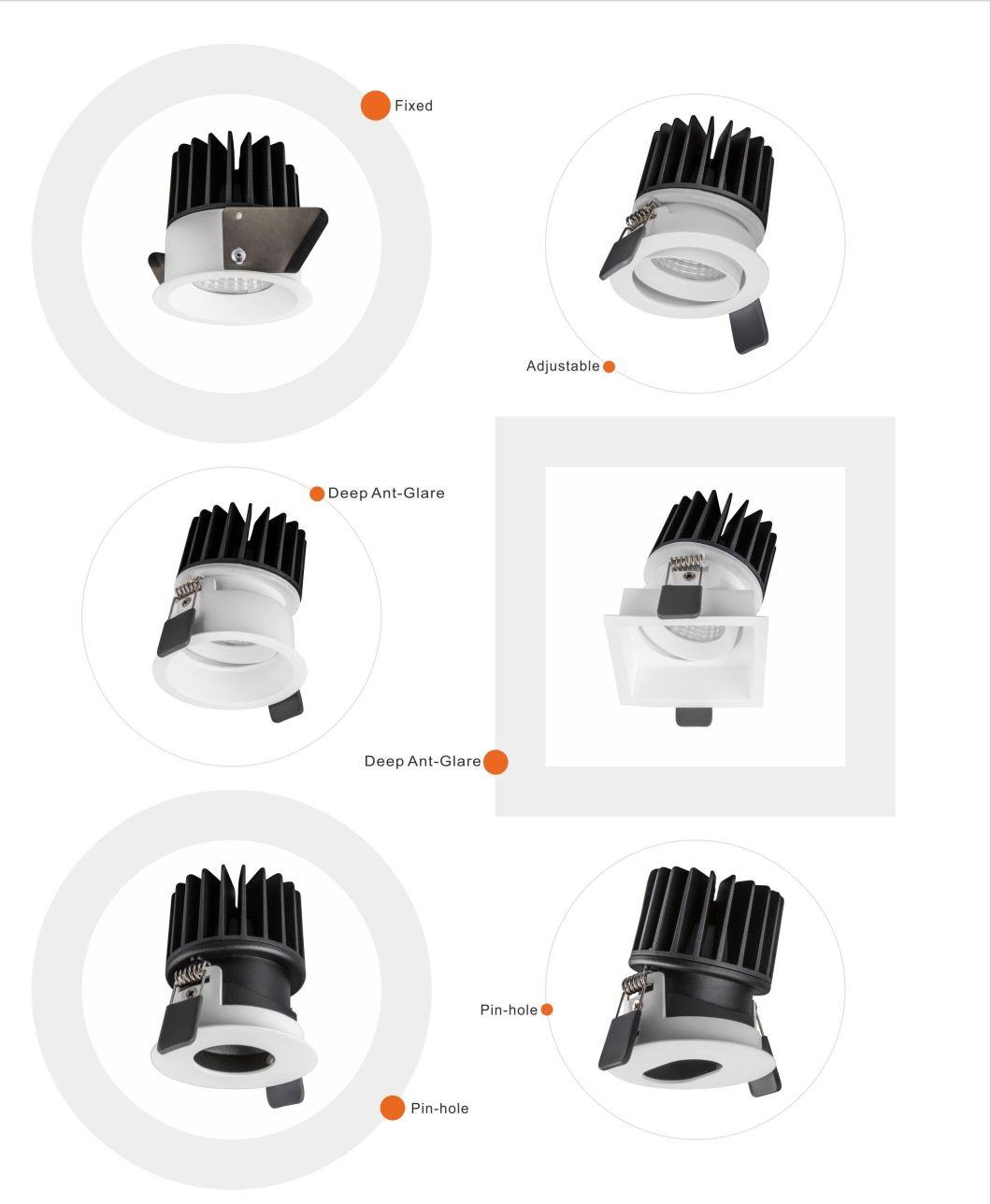 Simva LED 3W Recessed Mini LED Downlights UK for Bathroom, Rotatable LED Ceiling and Down Light