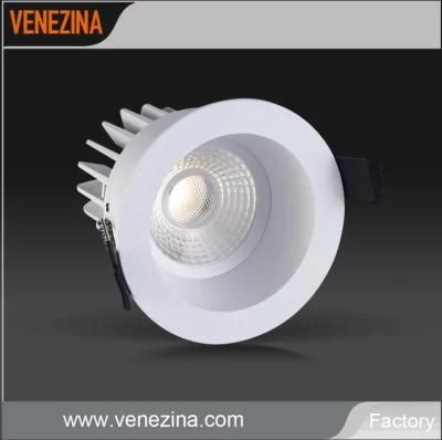 Aluminum Round Type 6W 10W COB LED Recessed Ceiling Downlight for Hotel/Shopping Mall/Musem/Bathroom