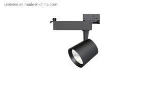 LED Ceiling Lighting COB Retail Shop Commercial Fixtures Aluminum 240V CRI90 40W Track Spotlight