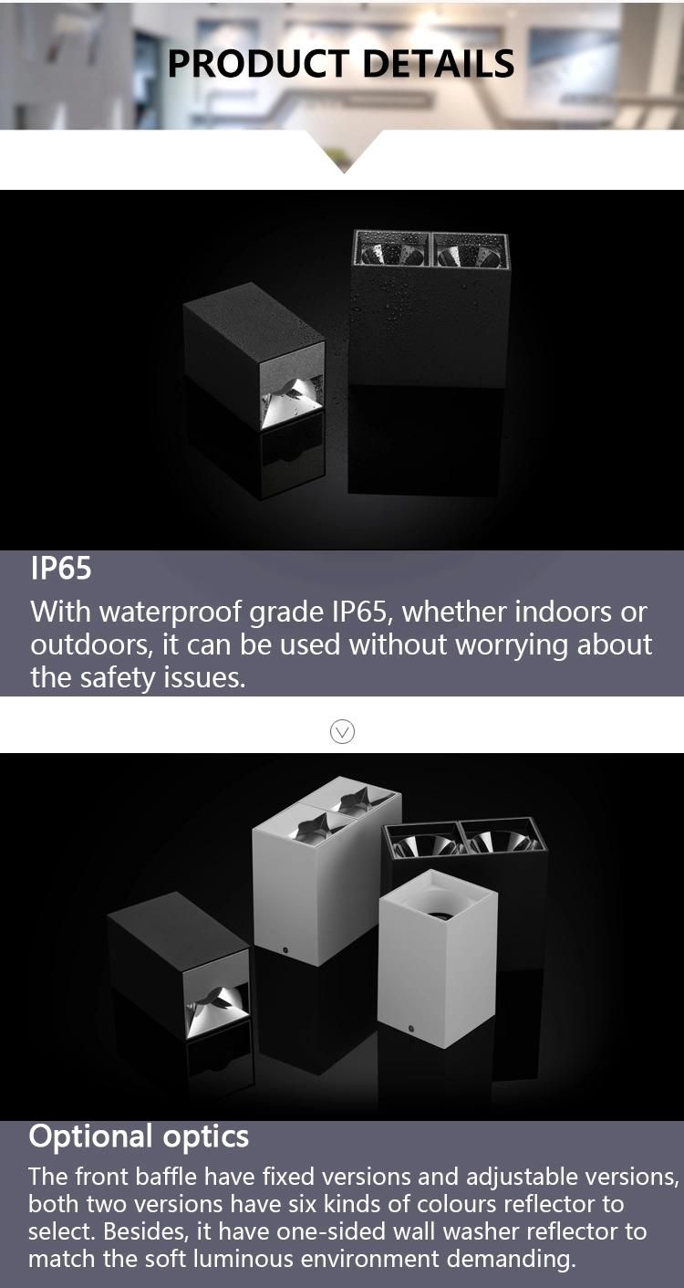 Six Color Reflectors Waterproof IP65 LED Ceiling Light 14W CRI90