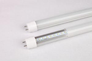 130lm/W High Brightness T8 LED Tube Lights with Ce RoHS EMC Approval Clear PC Diffuser 4FT 1200mm 18W