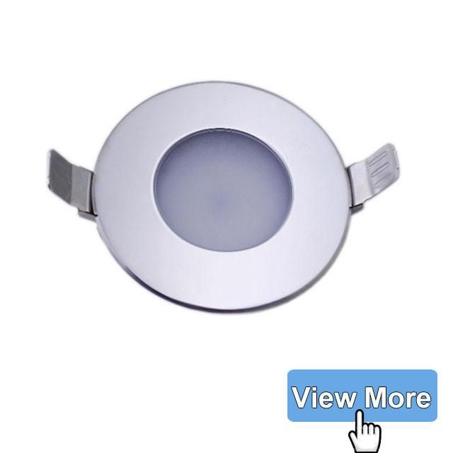 4 Inches 12V 3W Stainless Steel Marine RV LED Dome Light Interior Indoor Roof Ceiling White Lamp Boat Lighting