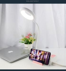 Multi-Functional Dormitory Student Bedside Desktop Lamp with Socket