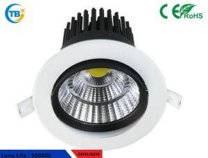 Epistar Chip COB 6W 10W 20W Dimmable Frosted Glass LED Downlight