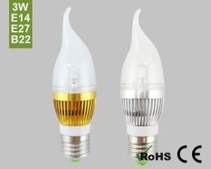 3W E14/B22/E27 LED Candle Light / Flame