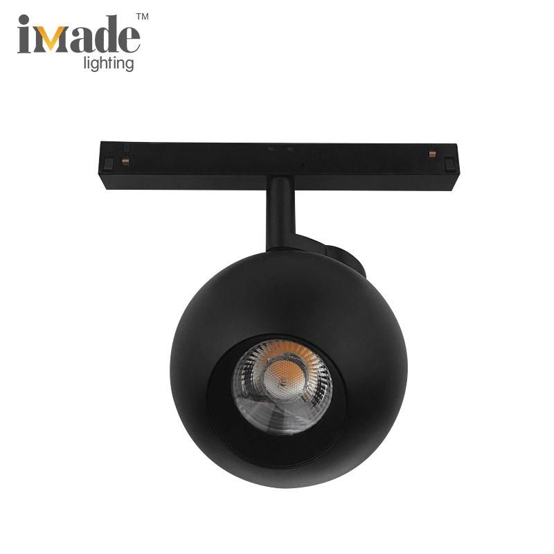 DC48V Mainless Lighting System Shop Light Magnet Rail Spotlight