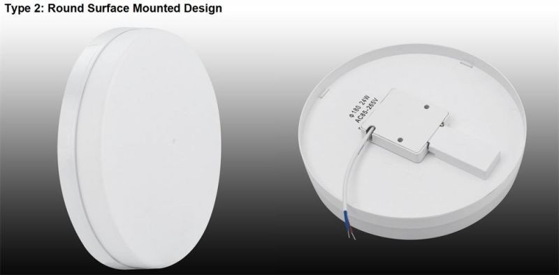 Round Shape Surface Mounted Design 18 Watt LED Ceiling Light