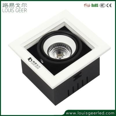 5W Thin Aluminum Surface Mounted Spot Light White15 24 Degree Beam Angle COB LED Downlight