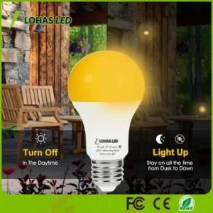 Yellow Bug Light Bulb with Dusk to Dawn Light Sensor