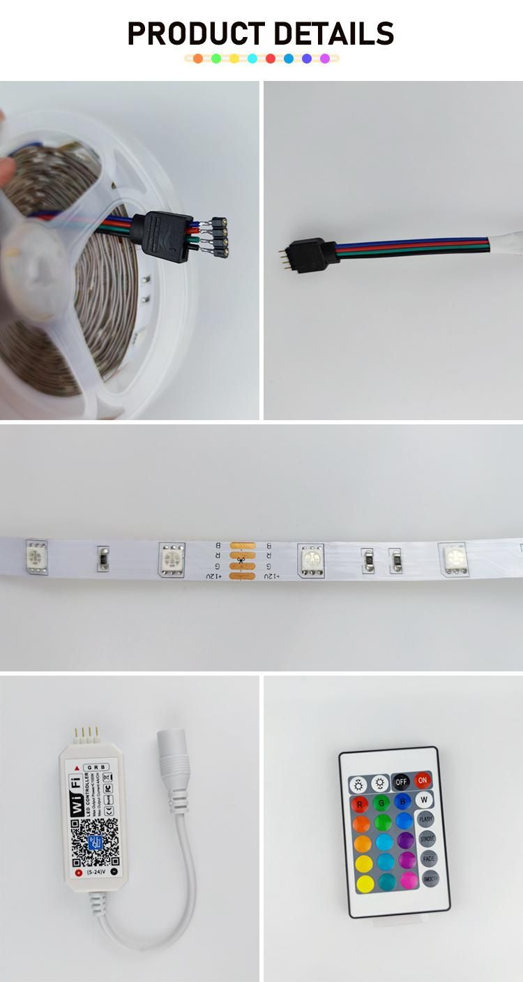 New Design Bedroom Indoor RGB 5050 5V LED Strip Lights