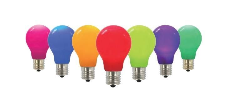 LED A60 6W E27 Colorful LED Light Bulb for Decoration