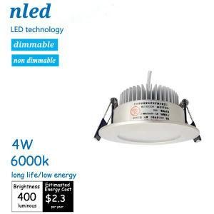 Long Life &amp; Low Energy 4W LED Recessed Downlight