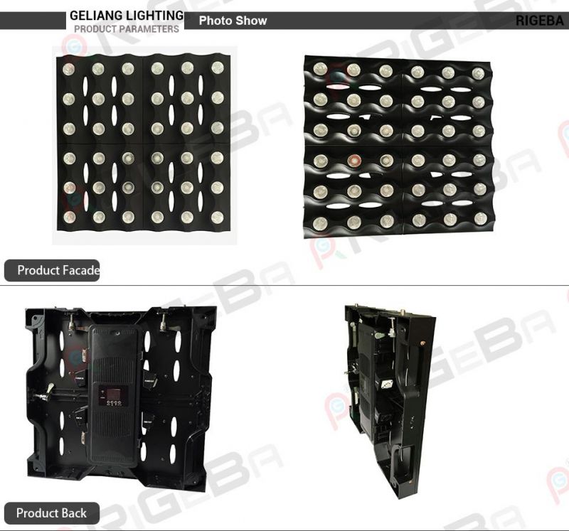 Best Selling Stage 36*3W RGB/Cool White/Warm White Matrix LED Display Panel Light