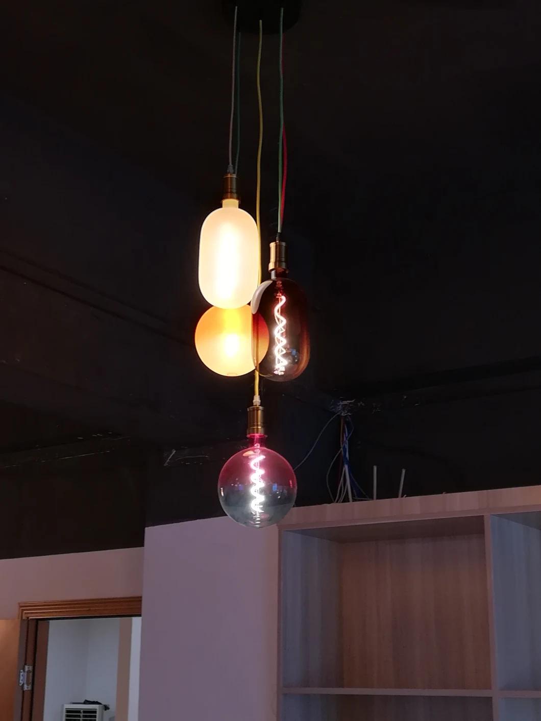 Drop-Shaped Gradient Glass Colour Fashion Decorative LED Light Bulb