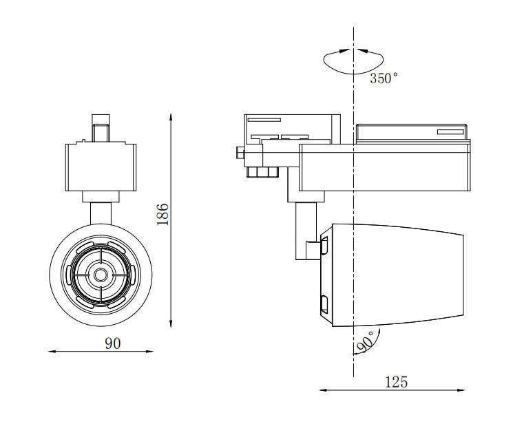 LED Light 20W LED Multi Angle LED Track Light Manufacturers