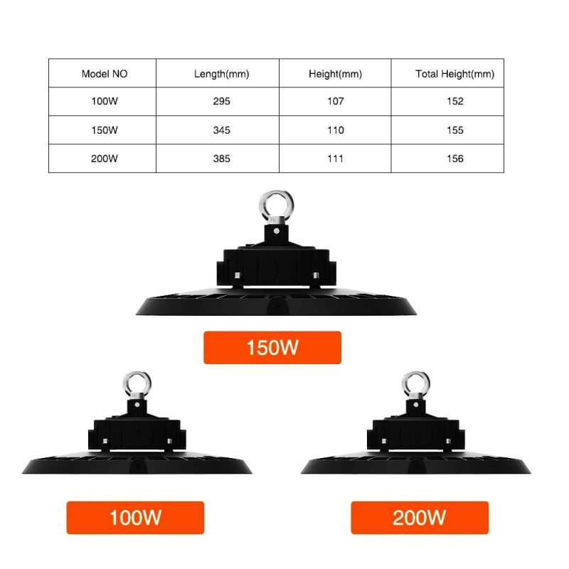 New Arrive 5 Year Warranty Waterproof IP65 100W Industrial High Bay Light