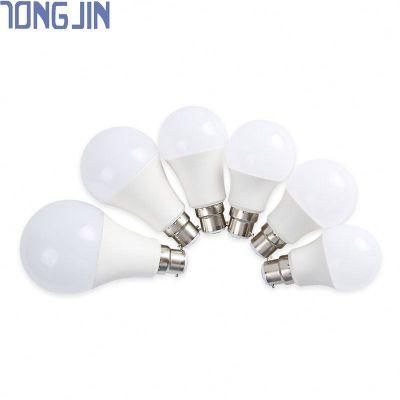 Energy Saving B22 E27 LED Light Bulb 5W 7W 9W 12W 15W 18W 110V 220V A60 for Lamp Lighting Raw Material Manufacturer Price