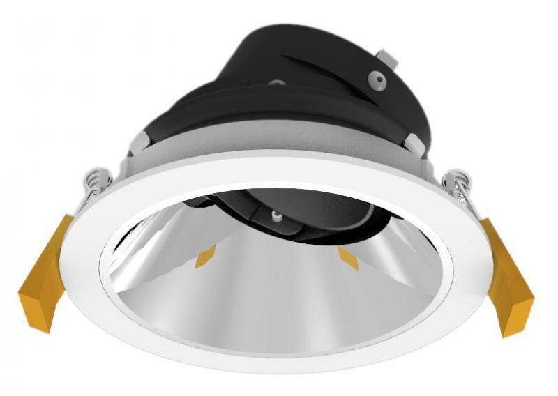IP20 Fixed Round GU10 or MR16 G5.3 Light Frame and Ceiling LED Spot Light Downlight Housing