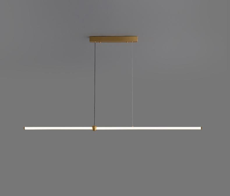 2022 Bar Lighting Front Desk Restaurant Office Black LED Modern Hanging Pendant Light