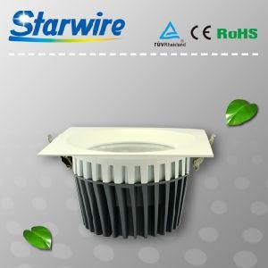30W COB Dimmable LED Downlight Round/Square Downlight with TUV Certificate