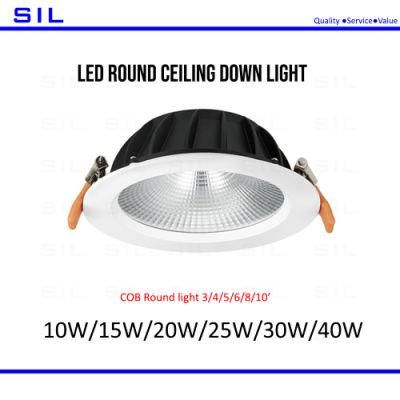 China Factory Indoor Lighting Adjustable LED Downlight COB Downlight 10W Ceiling LED Down Light