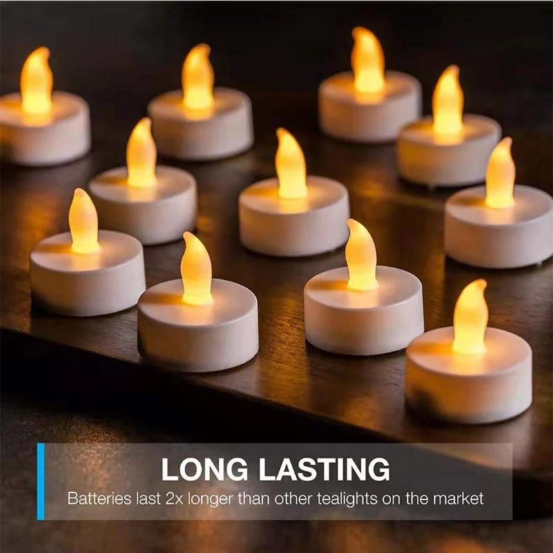 LED Candles Realistic Tea Lights Candles Flickering Bright Tealights Flameless Candles