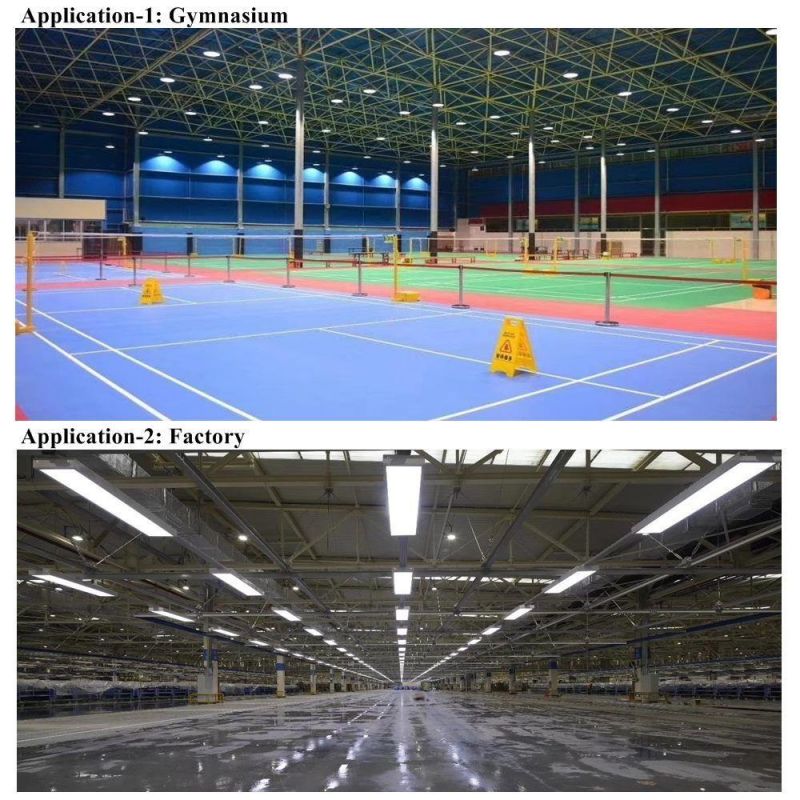 3years Warranty Workshop Warehouse Canopy Industrial 60W LED High Bay Light for Indoor Natatorium Volleyball Badminton Sport Court