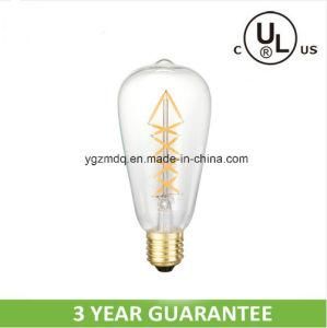 UL St64 E27 3000k LED Edison Bulb for Decoration