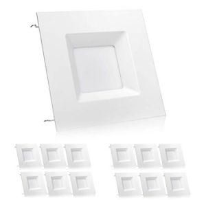 LED Downlight 6 Inch 12W 120V Dimmable/3in1 CCT Tunable Square Retrofit