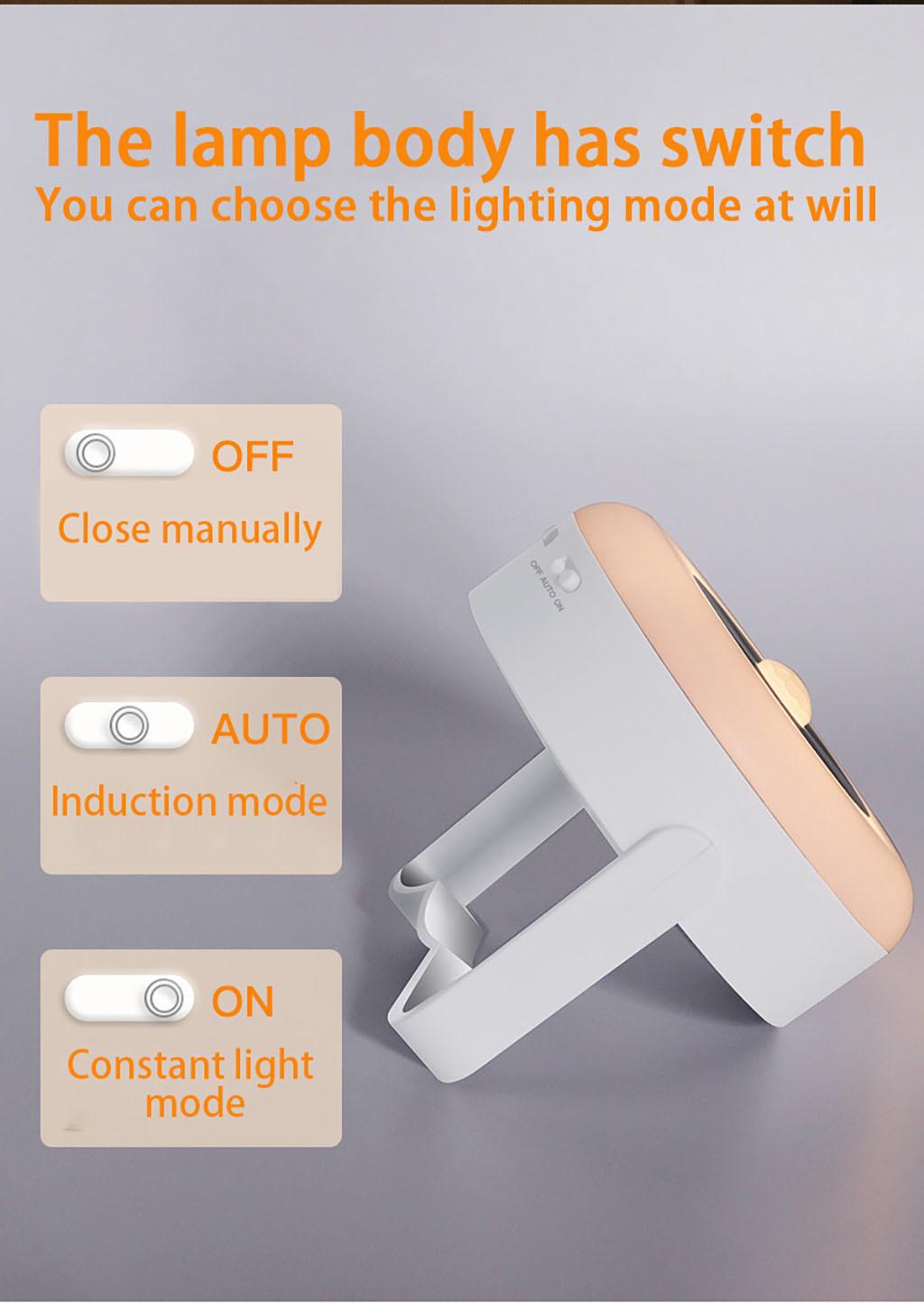 Human Body Induction + Light Control Cabinet Lights, Rechargeable or AA Battery Dual Power Supply Night Light