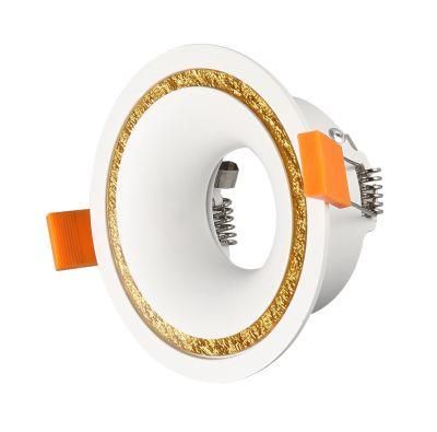 Recessed MR16 Fitting Spotlight GU10 Spot Light Housing Morden Frame White Round Downlight Fixture