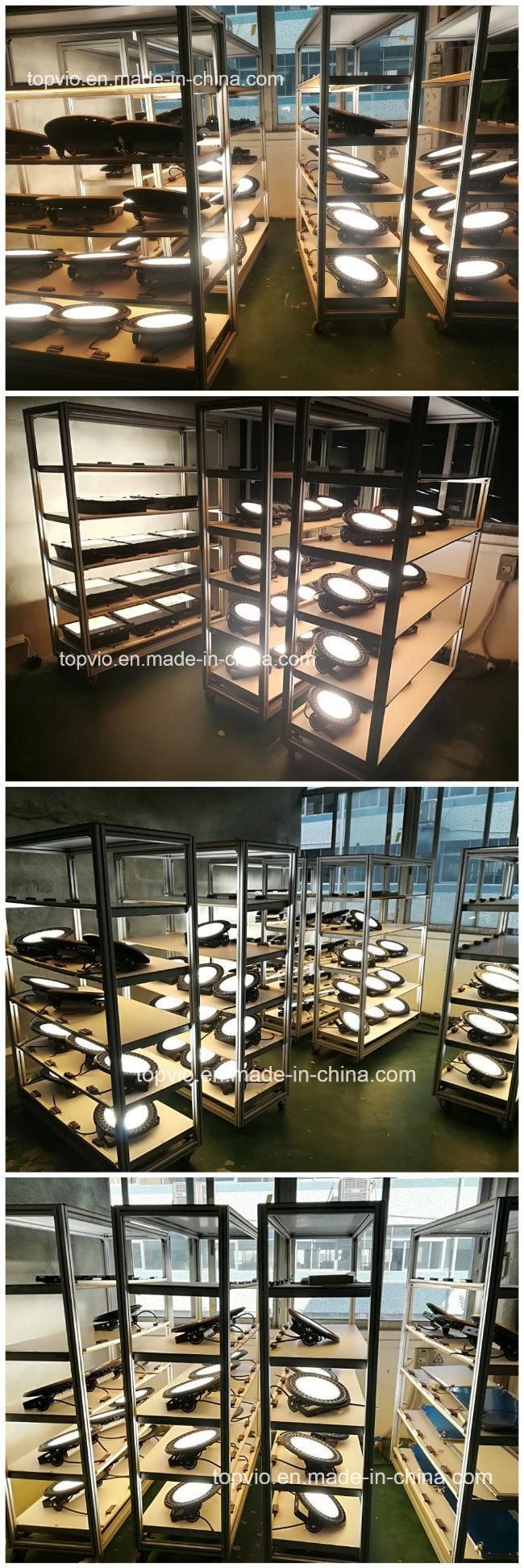 China Manufacturer Warehouse Industrial Dimmable LED High Bay Light 110LMW UFO Highbay Light