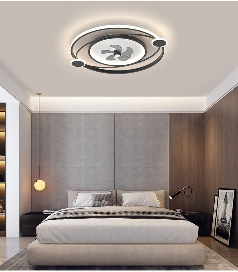 62W Remote Control Living Room Bedroom Modern Dimming Indoor Ceiling LED Fan Light