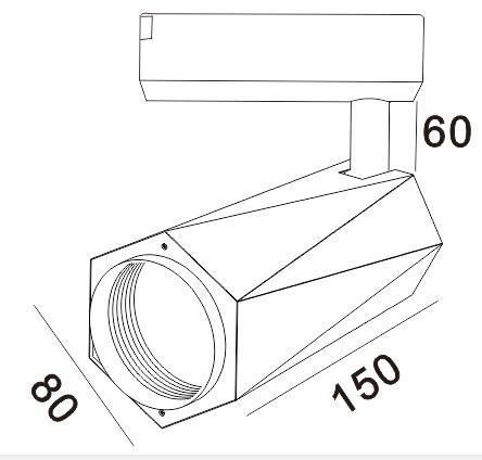 LED Commercial Lights Adjustable New Design Track Lights for Store Ce