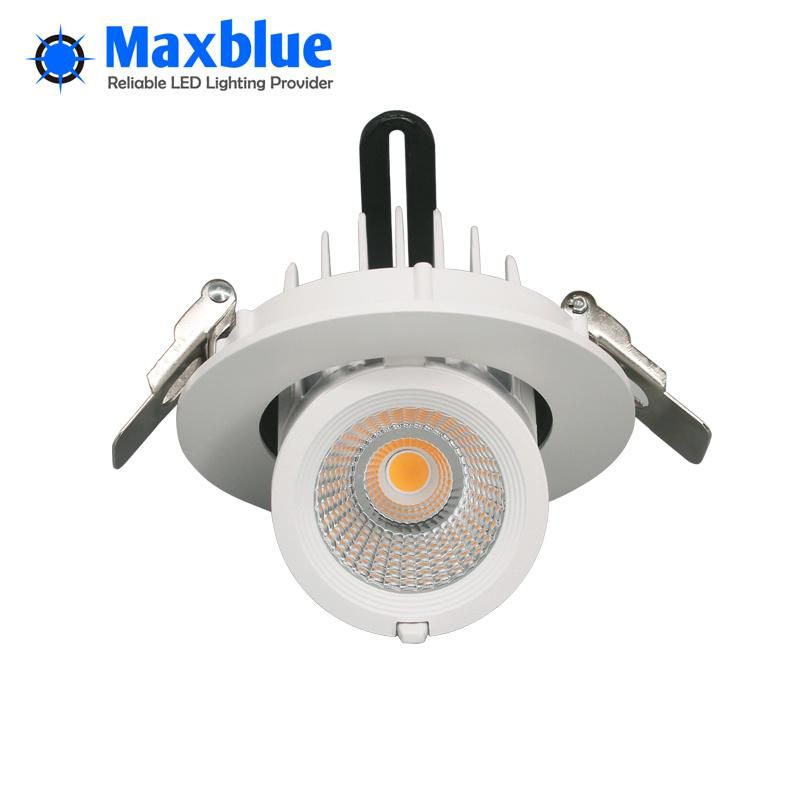 25W Dimmable CREE COB LED Trunk Downlight Gimbal Lighting