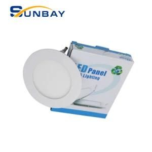 Energy-Saving 6W 420lm 6500K Round LED Panel Lighting Ce RoHS Ultra Slim LED Panel Light