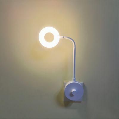 Stepless Dimmable Gooseneck Flexible Bed Plug in Bedside Night Light