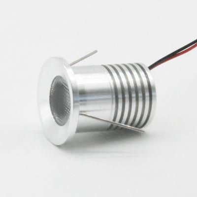 IP65 2W 12V CREE D25mm 200lm 80ra Cabinet Mini LED Spotlight