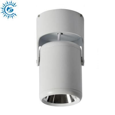 7W 12W Flexibly Rotatable Light Head COB Ceiling Spot Lighting Surface Mounted Track Fixture Light