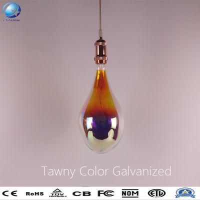 A165 Grimace Big Decorative LED Bulb Clear/Tawny/Smoky Gray E27 LED Bulb Light Color Galvanized LED Lamp 4W/8W Ce RoHS Bar Party Christmas Bulb