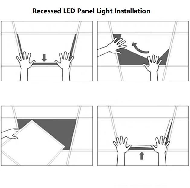 Factory Frameless LED Light Diffuser LED Panel Light, 40W/48W, 4800lm, 3000K/3500K/4500K/ 6000K/ 6500K CCT Color Temperature Lighting for Office Living Room